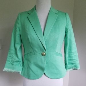 Like new mint green blazer The Limited petite XS